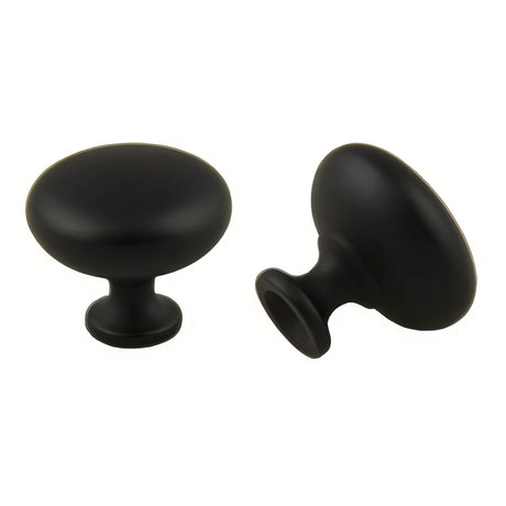 Crown Cabinet Hardware CHK81361BK matte black mushroom cabinet knob