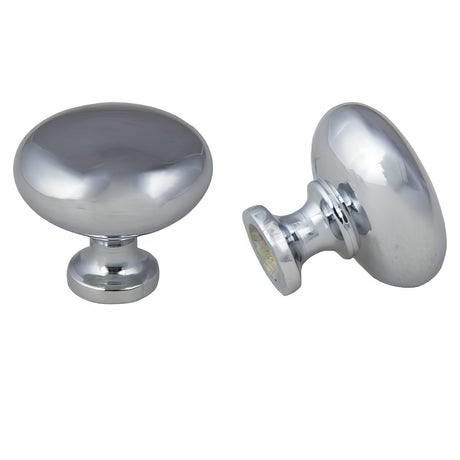 Crown Cabinet Hardware CHK81361PC polished chrome mushroom cabinet knob