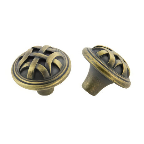 Crown Cabinet Hardware CHK82115ABSB antique satin brass cabinet knob