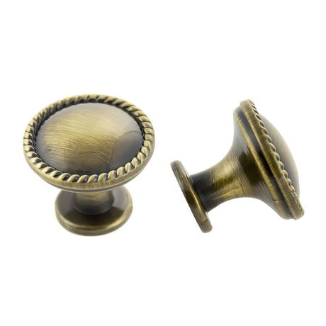 Crown Cabinet Hardware CHK972ABSB antique satin brass cabinet knob