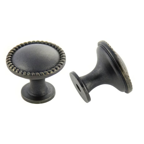 Crown Cabinet Hardware CHK972DACM weathered black cabinet knob