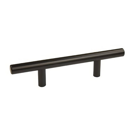 Crown Cabinet Hardware CHP106BK bar cabinet pull in satin stainless, additional view