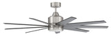 Craftmade CHP60BNK9 brushed polished nickel ceiling fan blades included