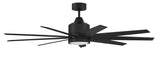 Craftmade CHP60FB9 flat black ceiling fan blades included