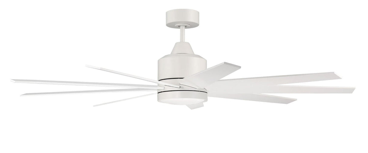 Craftmade CHP60MWW9 matte white ceiling fan blades included
