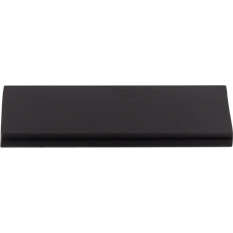 Top Knobs TK502BLK Europa 3" Center to Center Finger Pull Flat Black
