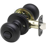 Copper Creek CK2030BC black privacy door knob