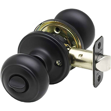 Copper Creek CK2030BC black privacy door knob