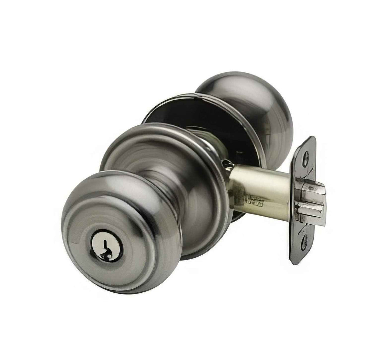 Copper Creek CK2040AN antique nickel keyed entry door knob