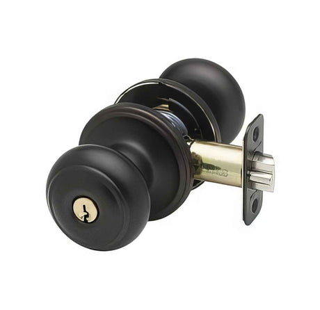 Copper Creek CK2040TB tuscan bronze keyed entry door knob