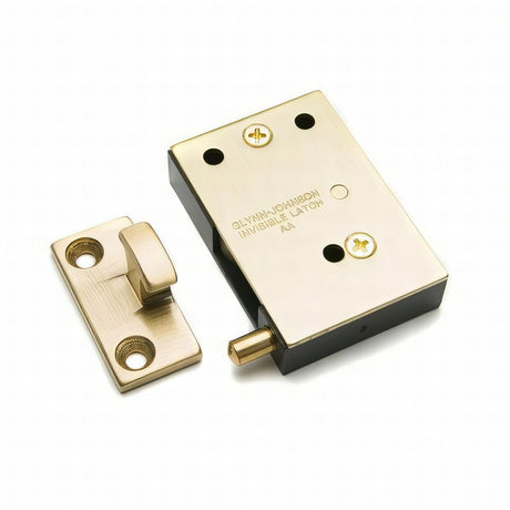 Ives CL114 satin brass invisible latch