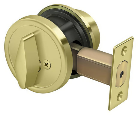 Deltana CL200LA-32D single cylinder deadbolt in stainless steel, additional view