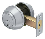 Deltana CL210LM-26D brushed chrome double cylinder deadbolt