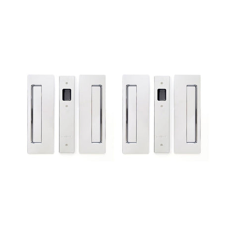 Cavilock CL400D0025 chrome passage pocket door set