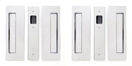 Cavilock CL400D0026 chrome passage pocket door set