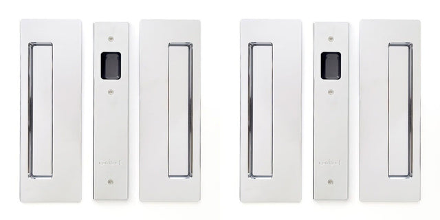 Cavilock CL400D0026 chrome passage pocket door set