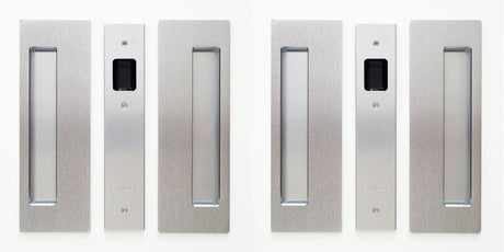 Cavilock CL400D0126 satin chrome passage pocket door set