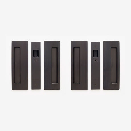 Cavilock CL400D0225 oil rubbed bronze passage pocket door set