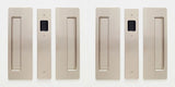 Cavilock CL400D0325 satin nickel passage pocket door set
