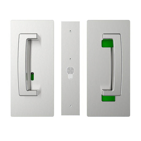 Cavilock CL406B0128 satin chrome privacy pocket door lock