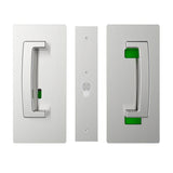 Cavilock CL406B0128 privacy pocket door lock in satin stainless, additional view