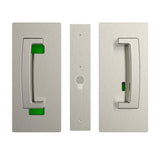 Cavilock CL406B0329 privacy pocket door lock in satin stainless, additional view