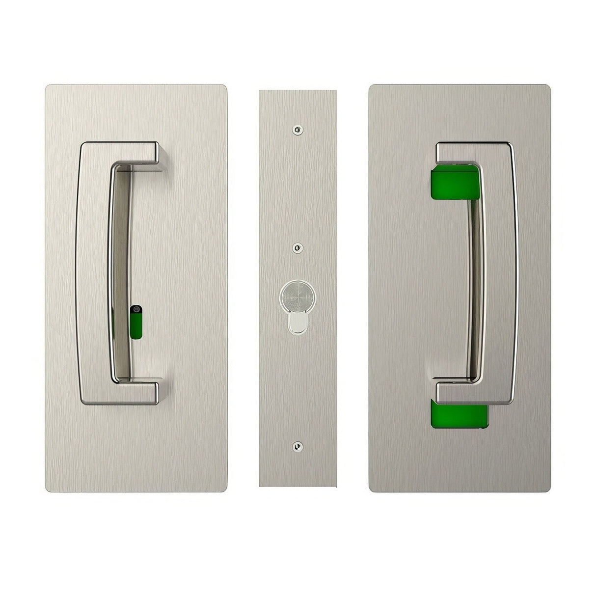 Cavilock CL406B0333 satin nickel privacy pocket door lock