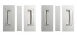 Cavilock CL406D0125 passage pocket door set in satin stainless, additional view