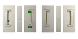Cavilock CL406D0338 satin nickel privacy pocket door lock