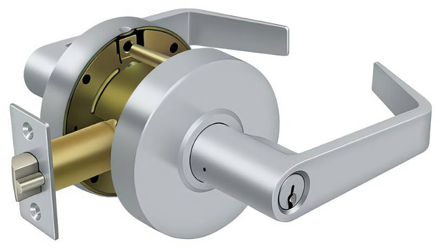 Deltana CL500EVC-26D brushed chrome keyed entry door lever