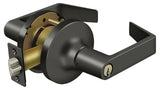 Deltana CL500FLC-10B oil rubbed bronze keyed entry door lever