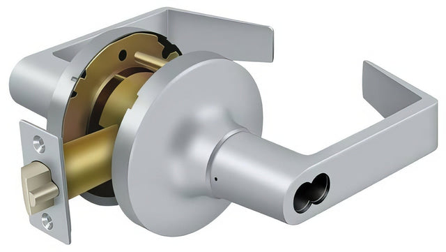 Deltana CL500FRCNC-26D brushed chrome door lever less cylinder