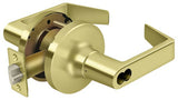 Deltana CL500FRCNC-3 polished brass door lever less cylinder