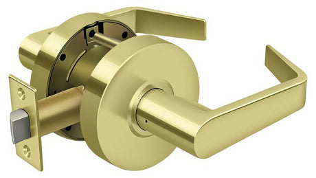Deltana CL501EVC-3 polished brass passage door lever
