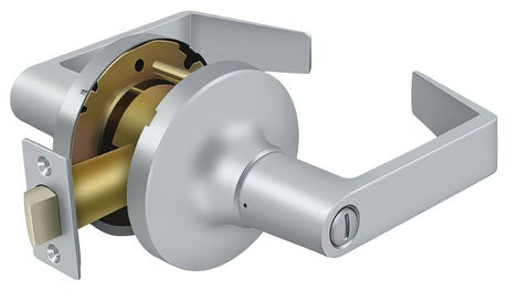 Deltana CL502FLC-26D brushed chrome privacy door lever
