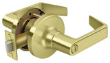 Deltana CL502FLC-3 polished brass privacy door lever