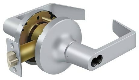 Deltana CL504FRCNC-26D brushed chrome storeroom door lever