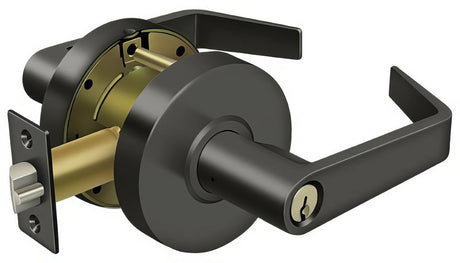 Deltana CL509EVC-10B Claredon, Commercial classroom classroom door lever in oil-rubbed bronze, additional view
