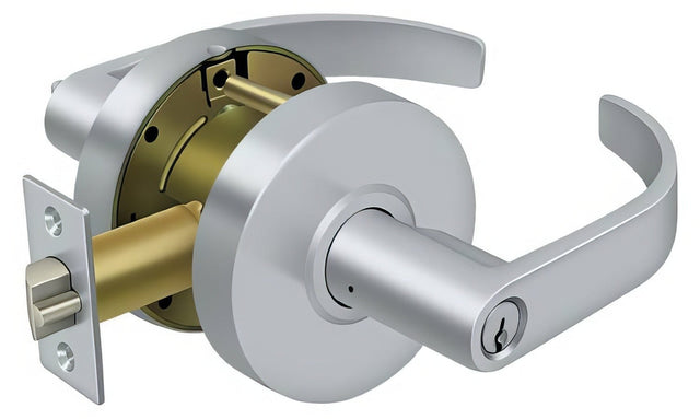 Deltana CL604EVC-26D brushed chrome storeroom door lever