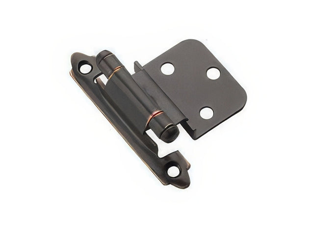 Amerock CM7128ORB Functional Hardware cabinet hinge in polished brass, additional view