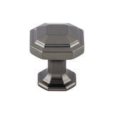 Top Knobs TK286AG Emerald 1 1/8" Diameter Round Knob Ash Gray