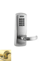 Schlage CO100CY70KPSPA605 polished brass keypad entry door lever