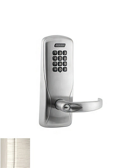 Schlage CO100CY70KPSPA619 satin nickel keypad entry door lever