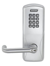 Schlage CO100CY70KPTLR626 satin chrome keypad entry door lever