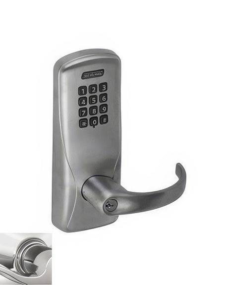 Schlage CO100MS70KPSPA625 polished chrome keypad entry door lever