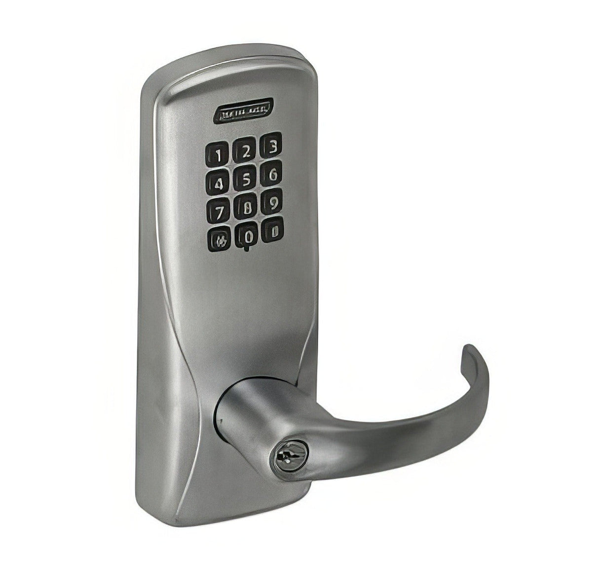 Schlage CO100MS70KPSPA626 satin chrome keypad entry door lever
