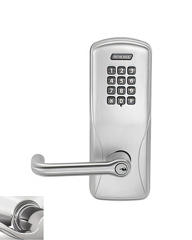 Schlage CO100MS70KPTLR625 polished chrome keypad entry door lever