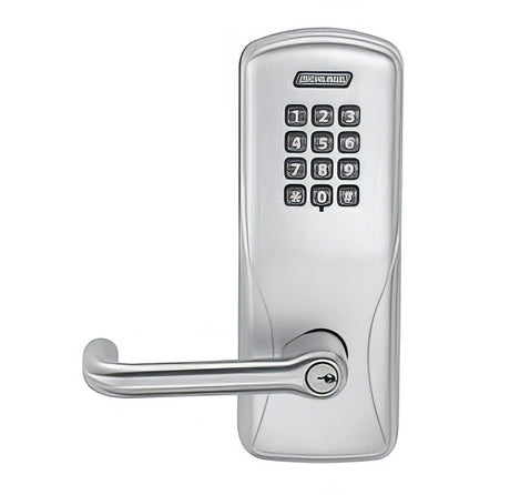 Schlage CO100MS70KPTLR626 satin chrome keypad entry door lever