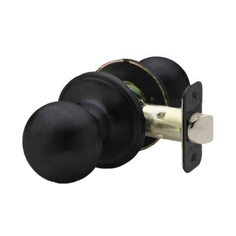 Copper Creek BK2020BC black passage door knob