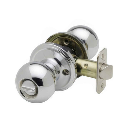 Copper Creek BK2030PS polished stainless privacy door knob